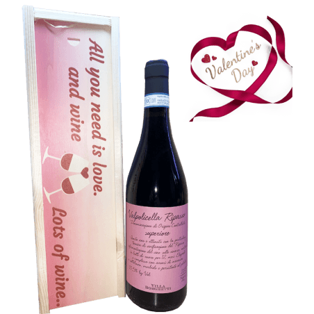 Ripasso Gift Valentine Holzkiste mit Schiebedeckel