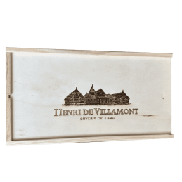 Henri de Villamont wine box with 2 compartments