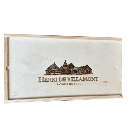 Henri de Villamont vinkasse med 2 rum